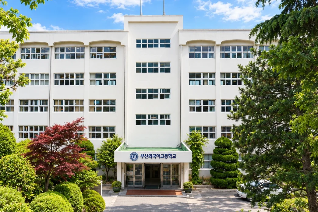 부산외국어고등학교 본관 전경